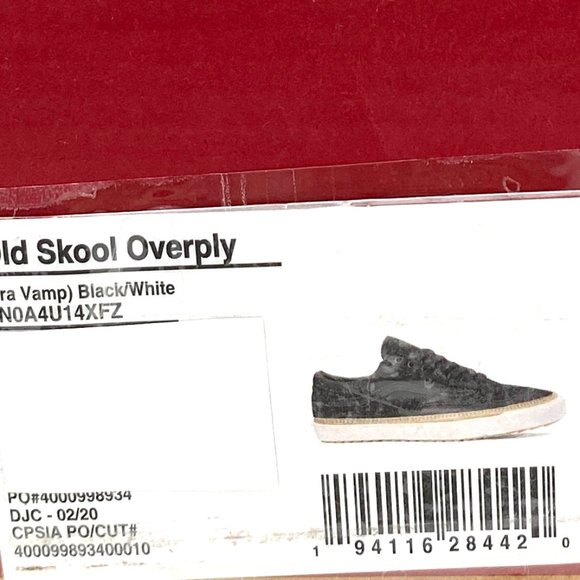 💖MEGA SALE💖VANS Old Skool Men Overply Era Vamp Black Skate VN0A4U14XFZ - Picture 8 of 9